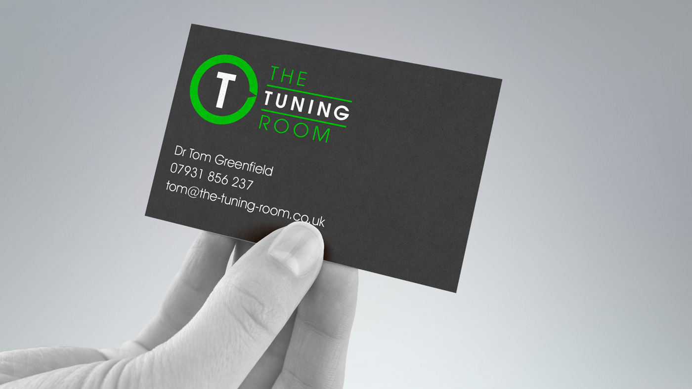 The Tuning Room business card design