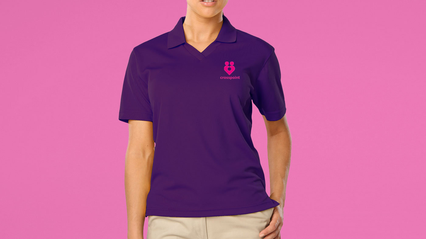 Crosspoint branded clothing for staff members