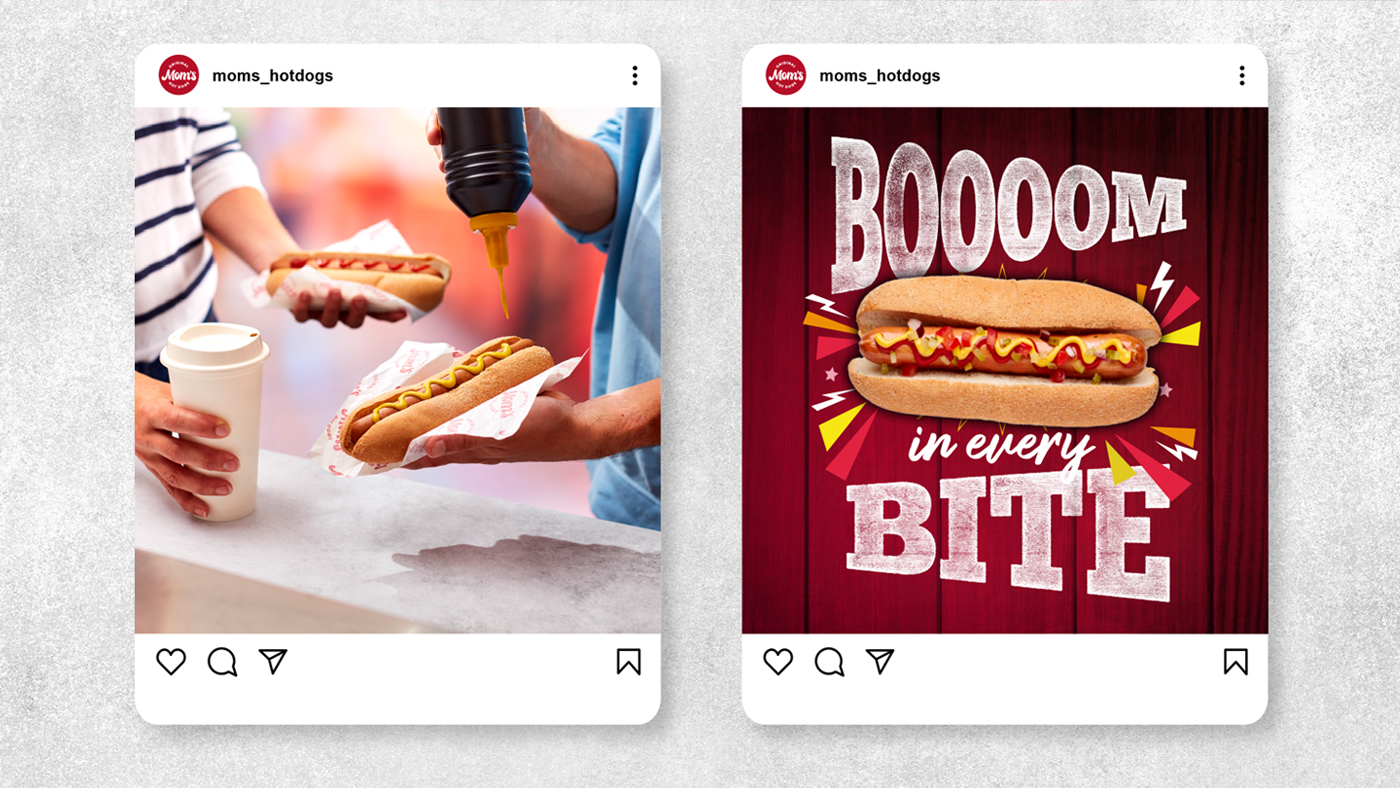 Social media slides for the brand marketing