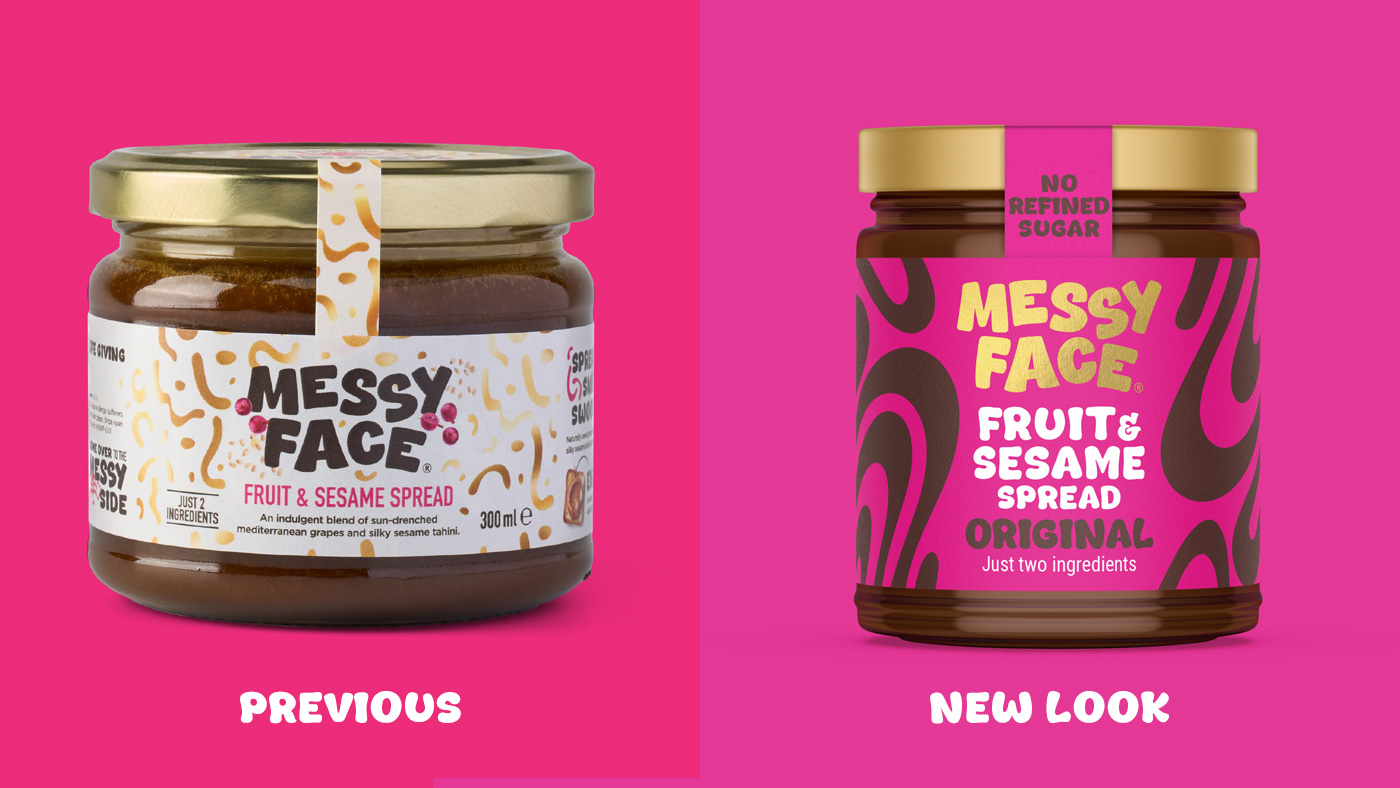 MessyFace old vs new design